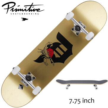 プリミティブ PRIMITIVE スケートボード コンプリート 7.75inch DIRTY P SCORPION スケートボードセット スケボー デッキ skateboard 汚れあり商品