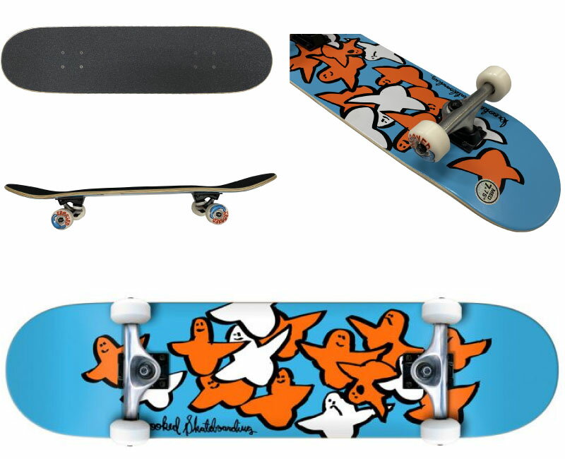 スケートボード コンプリートセット KROOKED DECK KROOKED BIRDS 7.75 INCH スケートボード スケボー デッキ skateboard