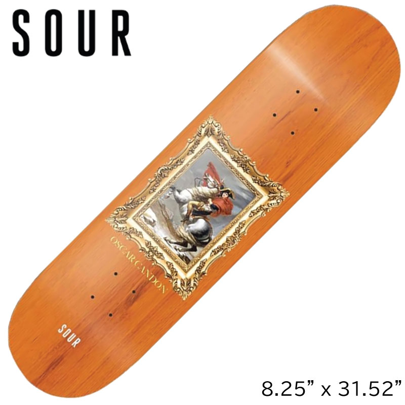 SOUR SOLUTION サワーソリューション SOUR Oscar Candon Napoleaon Assorted Stains 8.25 スケートボード スケボー SKATEBOARD デッキ