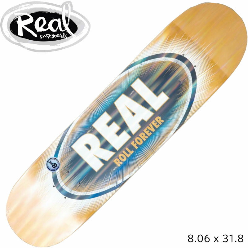 ꥢ ȥܡ ǥå REAL SKATEBOARDS TEAM OVAL ECLIPSE 8.06