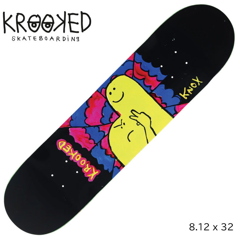 륭å ǥå KROOKED KNOX GREETINGS 8.12 x 32 ȥܡ ܡ ǥå skateboard