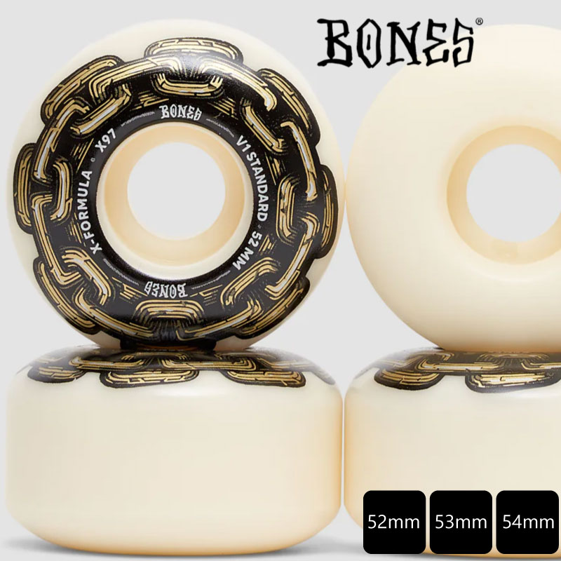 ボーンズ ウィール BONES WHEEL X-FORMULA V1 97A GoldChain 52mm 53mm 54mm スケボー SKATEBOARD スケートボード