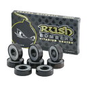 スケボー ベアリング Rush BOMBERS ABEC5 オイル ラッシュ チタニウムコート Titanium Coated Bearings OIL スケートボード パーツ SKATEBOARD bearing