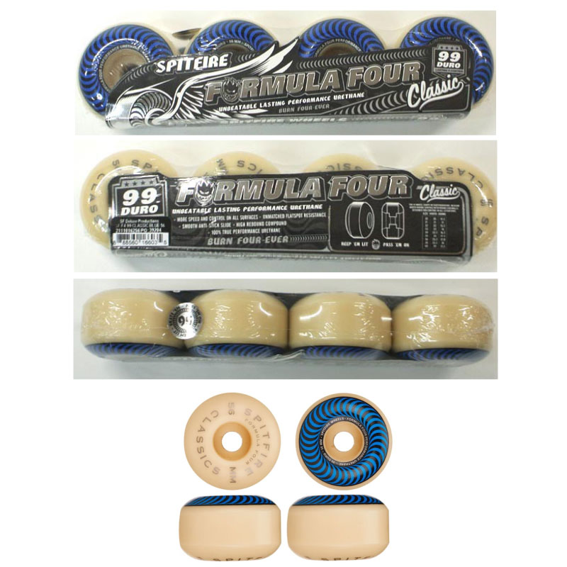 スピットファイアー ウィール SPITFIRE WHEEL FORMULA FOUR F4 99DURO CLASSIC 99D 56mm BLUE スケボー スケートボード スピットファイヤー ウィール 正規品 2