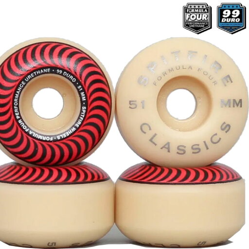 スピットファイアー ウィール SPITFIRE WHEEL FORMULA FOUR F4 CLASSIC 99D 51mm red スケボー SKATEBOARD スケートボード スピットファイヤー ウィール スピットファイアー ウィール SPITFIRE WHEEL FORMULA FOUR F4 CLASSIC 99D 51mm red スケボー SKATEBOARD スケートボード スピットファイヤー ウィール