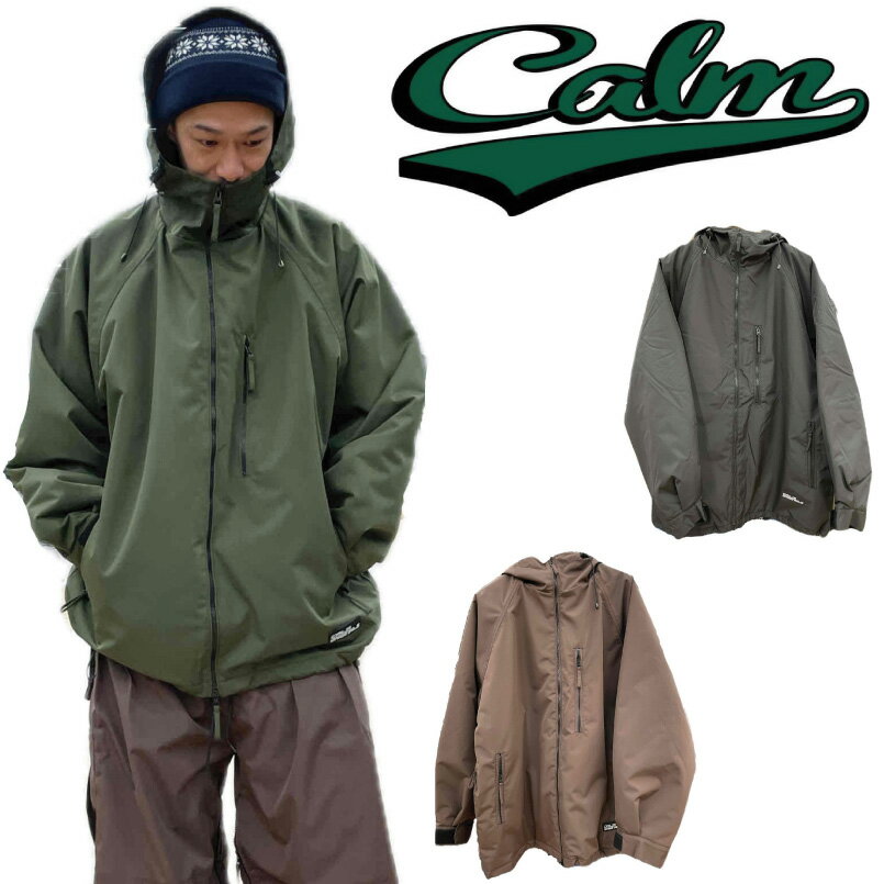 予約商品 CALM ORIGINALS SNOWBOARD WEAR カームオリジナルズ CALM DEEP FOREST JACKET ディープフォレストジャケット 24-25 スノーボードウェア ワイドシルエット ジャケット