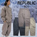 リパブリック ダブルニーパンツ REPUBLIC&CO DOUBLE KNEE PANTS 2024-2025