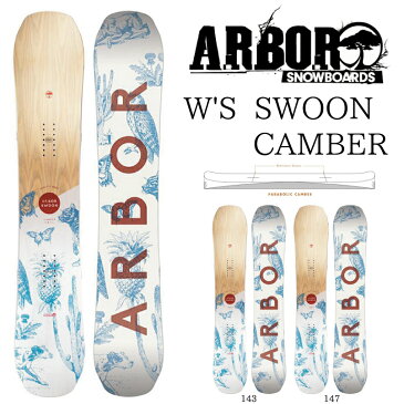 アーバー レディース スウォーン キャンバー ARBOR SWOON CAMBER SNOWBOARD スノーボード 板 2018-2019