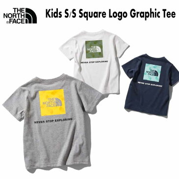 ノースフェイス ショートスリーブ スクエアロゴ グラフィック ティー(キッズ/ベビー) THE NORTHFACE S/S Square Logo Graphic Tee NTJ32025 男の子 女の子 子供用