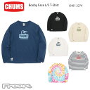大人から子供まで人気のデザイン、CHUMS定番のブービーフェイスロゴのロングスリーブTシャツ