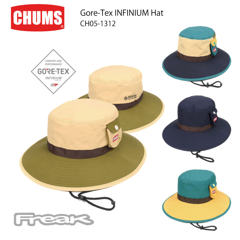 チャムス 　CHUMS チャムス バケット ハット 帽子 防水 CH05-1312＜Gore-Tex INFINIUM Hat ゴアテックスインフィニアムハット＞