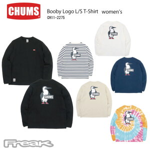 CHUMS チャムス レディース ロングTシャツ CH11-2275＜Booby Logo L/S T-Shirt Womens ブービーロゴロングスリーブTシャツ＞※取り寄せ品