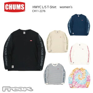 CHUMS チャムス レディース Tシャツ CH11-2276＜HWYC L/S T-Shirt Womens HWYCロングスリーブTシャツ＞※取り寄せ品