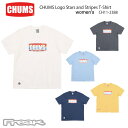 CHUMS チャムス レディース Tシャツ CH11-2388＜CHUMS Logo Stars and Stripes T-Shirt Womens チャムスロゴスターズアンドストライプTシャツ＞※取り寄せ品