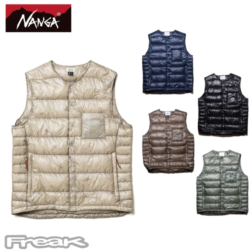 ナンガ ダウンベスト メンズ NANGA ナンガ INNER DOWN VEST インナーダウンベスト 日本製 ダウン ダウンベスト アウター