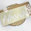 NANGA ナンガ ステッカー カッティングステッカー NANGA CUTTING STICKER Lサイズ アウトドア ホワイト 白