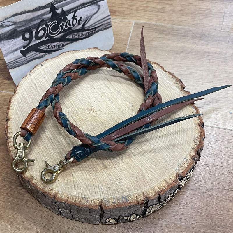 ランディングネット コード ウォレットコード 渓流釣り ランディングネット ストラップ 財布 ストラップ ハワイアンコア レザー ハンドメイド 96craft