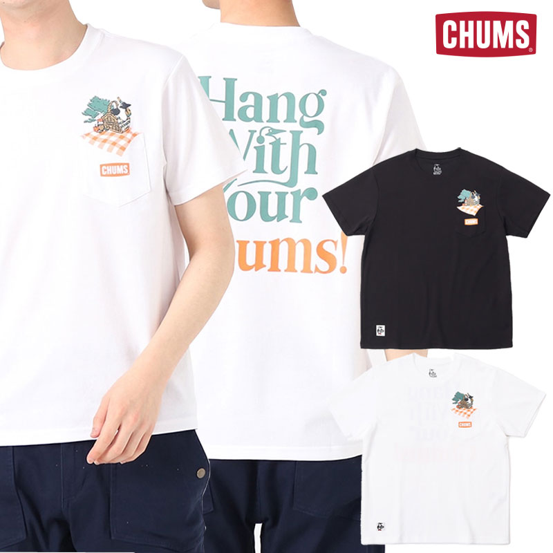 樂天商城 - チャムス Tシャツ ピクニックブービーポケットTシャツ chums Picnic Booby Pocket T-Shirt CH01-2192