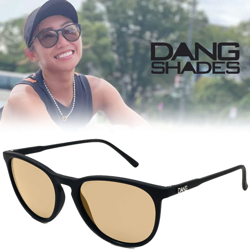 偏光サングラス ダンシェイディーズ サングラス DANG SHADES 偏光レンズFENTON Black soft x Light amber PREMIUM LENS vidg00430-fbr