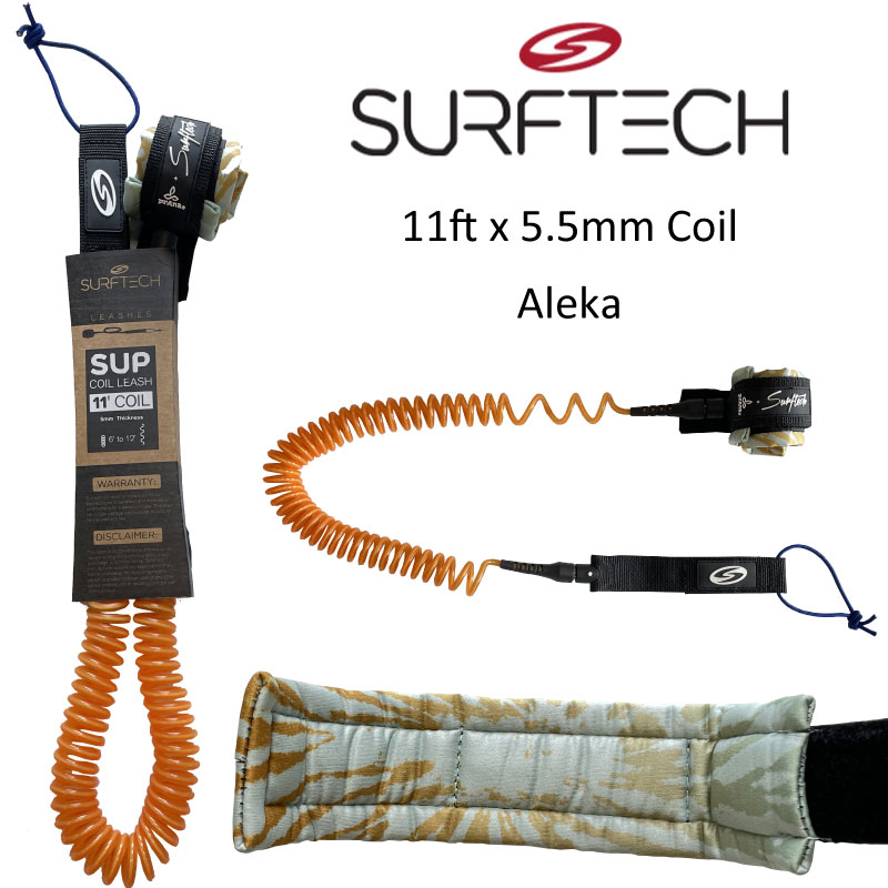 SUP リーシュコード サーフテック リーシュコード SURFTECH Leash SUP アンクルコイルリーシュ スタンドアップパドルボード サップボード専用リーシュ 6ft〜12ft prAna puravida