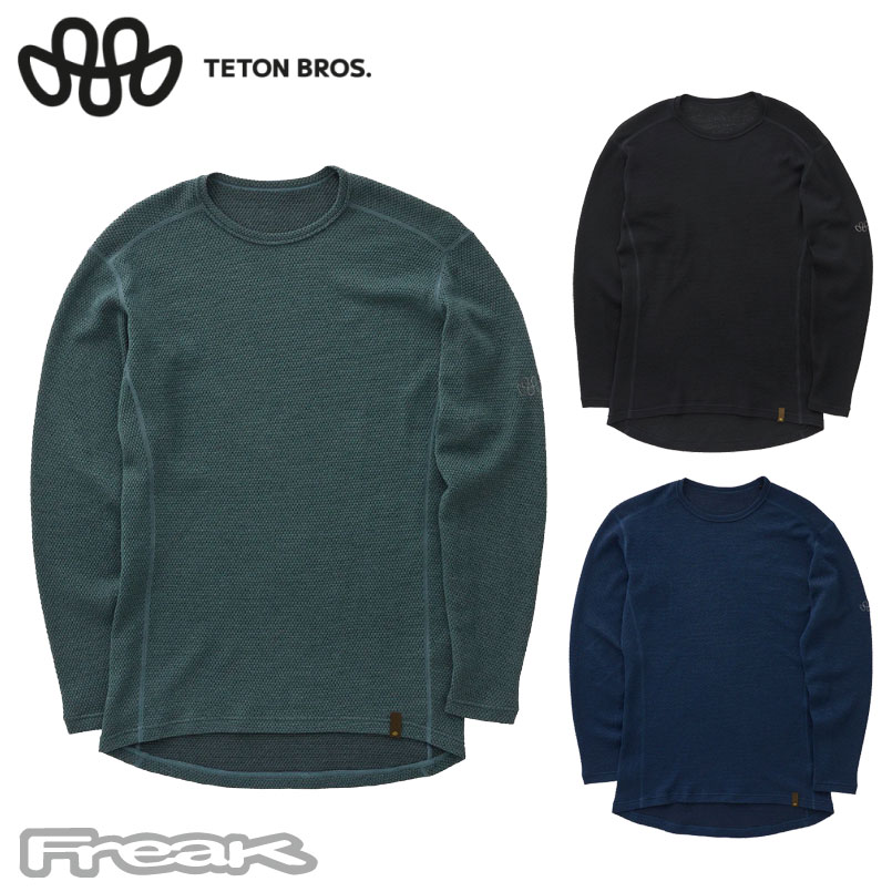 樂天商城 - TetonBros ティートンブロス MOB ウール ロングスリーブ Tシャツ MOB Wool L/S Mens ベースレイヤー 速乾 メイドインジャパン 尾州