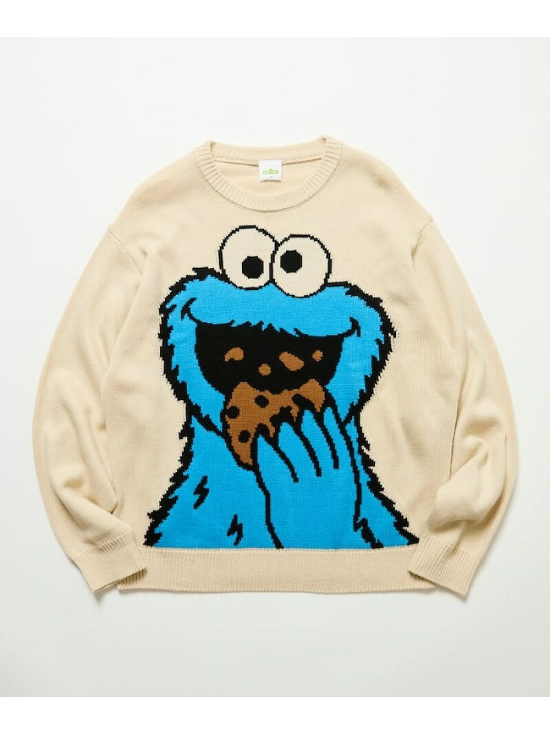 【SALE／5%OFF】限定展開 SESAME STREET KNIT SESAME STREET フリークスストア トップス ニット ネイビー ホワイト【RBA_E】【送料無料】[Rakuten Fashion]