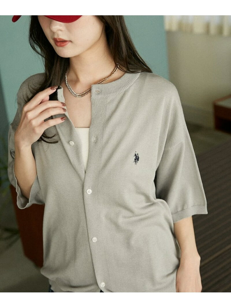 【SALE／31%OFF】＜接触冷感＞別注 クルーネック サマーニット カーディガン 限定...