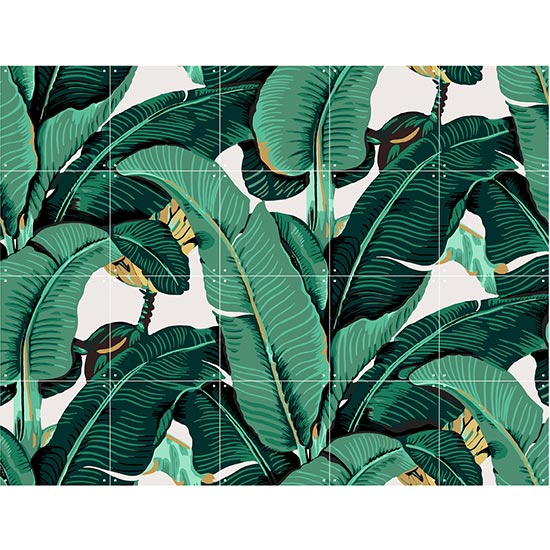 Banana Leaf (ベストセラー) IXXIウォールアート 80cmx100cm 壁を傷つけない 簡単取付 賃貸物件の模様替えにも　ヨーロッパで大人気な 名画が楽しめます。