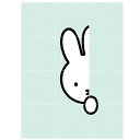 Miffy Hide and Seek（人気商品）/ IXXI　壁を傷つけない 簡単取付賃貸物件の模様替えに ヨーロッパで大人気な名画が楽しめます。80cm x 60cm