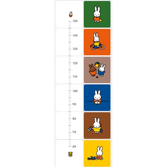 Miffy Growth Chart / IXXI ウォールピクチャー【おしゃれ インテリア アートパネル パネル ピクチャー おしゃれ ウォール ステッカー 身長計 インテリア 雑貨 かわいい 空間演出に！】