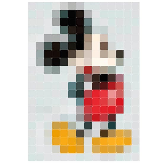 Mickey Mouse pixcel / Disney インテリア雑貨　おしゃれ インテリア アートパネル パネル ピクチャー　インテリア 雑貨 かわいい 壁を傷つけない 】