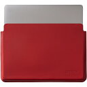 100%天然牛革 MacBook13 (Pro/Air) レザーケース ブリーフケース シンプル デザイン SPOKET standard Red