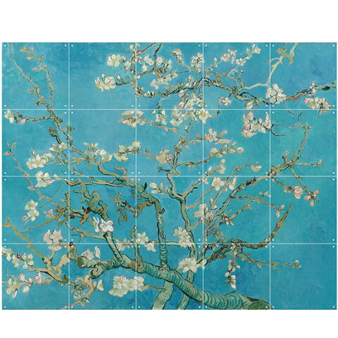 Almond Blossom 「花咲くアーモンドの木」 / IXXI ウォールピクチャーSIZE small 100cm x 80cm ゴッホ　壁を傷つけない 簡単取付 賃貸物件の模様替えにもヨーロッパで大人気な名画が楽しめます。[楽天スーパーSALE]