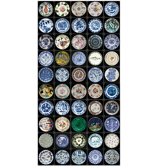 V&A Plates (large)　/ IXXI ウォールピクチャーsize 20cm x 20cm (50cards)　壁を傷つけない 簡単取付 賃貸物件の模様替えにも　ヨーロッパで大人気な 名画が楽しめます。