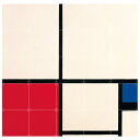 Mondriaan Composition in Colours / IXXI ウォールピクチャーsize 100x100cm　壁を傷つけない 簡単取付 賃貸物件の模様替えにも　ヨーロッパで大人気な 名画が楽しめます。