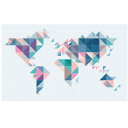 The World Tangram/ IXXI ウォールピクチャー size180cmx 110cm 壁を傷つけない 簡単取付 賃貸物件の模様替えにも ヨーロッ...