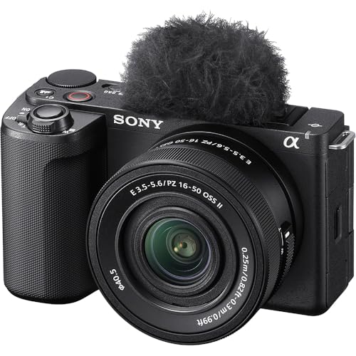 Rakuten - SONY(ソニー) Vlog用カメラ レンズ交換式VLOGCAM APS-C ミラーレス一眼カメラ ZV-E10M2 パワーズームレンズキット(同梱レンズ:SELP16502) ウィンドスクリーン付属 ブラック ZV-E10M2K BQ