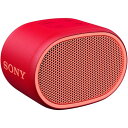 ソニー(SONY) ワイヤレスポータブルスピーカー SRS-XB01 R : 防水 Bluetooth スマホなしで操作可能 ストラップ付属 2018年モデル / マイク付き/ レッド