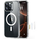 ESR いphone16promax ケースカメラコントロール保護 ・3倍米軍MIL規格 MagSafe対応 iPhone 16 Pro Max 用 カメラボタン 黄変防止 耐衝撃 軍用規格保護 iphone16promax 用 マグネットスマホケース クリア iphone16promaxケース Classicハイブリッドいphone16promaxケース (Hal