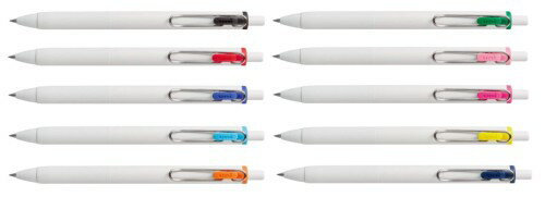 Rakuten - 三菱鉛筆 ゲルインクボールペン uni-ball one ユニボール ワン 0.5mm オフホワイト軸 10色 UMN-S-05-10C 10色10本組み