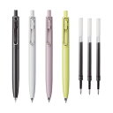 本体4種+替芯3本 三菱鉛筆 ユニボールワン Fシリーズ MITSUBISHI UNI 0.38mm 替芯 黒 本体 + 替芯3本セット UMNSF38 UMR...