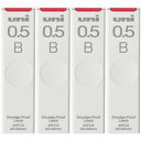 4個セット 三菱鉛筆 シャープ替芯 MITSUBISHI 0.5 B 40本入 ULS0540B + オリジナルロゴ入りシールつき