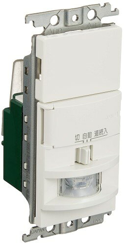 Rakuten - パナソニック(Panasonic) 壁取付熱線センサ付自動スイッチ ホワイト WTK1811WK