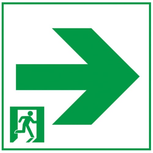 パナソニック(Panasonic) 通路誘導灯用適合表示板 右 C級 10形 片面用 FK10017