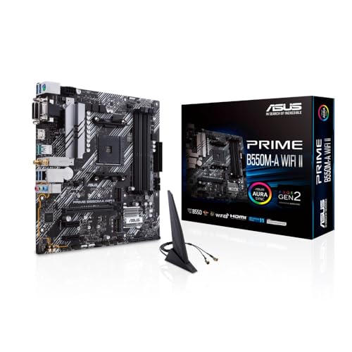 ASUS PRIME B550M-A WIFI II AMD Ryzen 5000シリーズ AM4 対応 B550 搭載 mATX マザーボード/国内正規代理店品