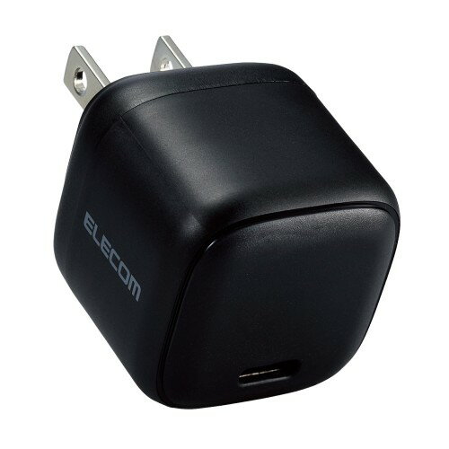 エレコム 充電器 Type-C 20W USB PD対応 USB-C 1ポート 折りたたみ式プラグ PSE認証 iPhone 16 15 OPPO Pixel など各種対応 ブラック EC-AC7320BK