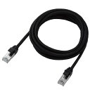 エレコム LANケーブル CAT7 2m 10Gbps 爪折れ防止 メッシュケーブル ブラック ECLD-TWSM/BK20