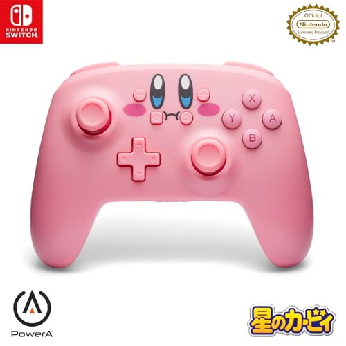 任天堂ライセンス商品PowerA ワイヤレスコントローラー for Nintendo Switch - 星のカービィ ほおばり国内正規品 2年保証NSGP0348JP-01