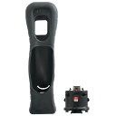 OSTENT モーションプラス シリコンケース付き Nintendo Wii リモコンに対応 (Black)