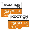 KOOTION microSDカード 64GB 2個セット SDアダプ...(2)